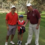 Kaya SEQUEIRA with her father Claudio winning the Onto-The-Third-Green prize